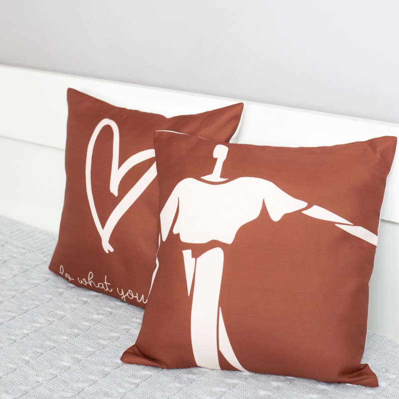  Набор декоративных подушек со съемным чехлом майн+ком 40х40 (см)-2 шт. (RH 24022+RH 24023) SELENA